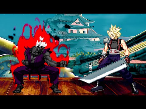 SHIN ONI AKUMA vs CLOUD STRIFE (Final Fantasy) - Must See Amazing ULTIMATE Fights!