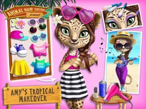 Jungle Animal Hair Salon 2 - Tropical Beauty Salon - Gra dla dzieci