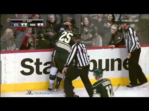 Matt D'Agostini vs Cam Barker Feb 12, 2011