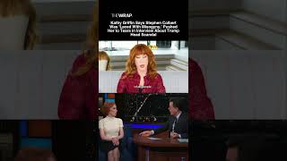 #KathyGriffin accused #StephenColbert of nearly making her cry while on “The Late Show”