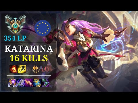 Katarina Bot vs Kai'Sa - 16 kills - Katawina 2451 EUW Grandmaster (354 LP) Patch 11.5