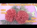 Como Fazer Rosa / Flor de Papel  Fácil sem Cola sem Costura para Decoração
