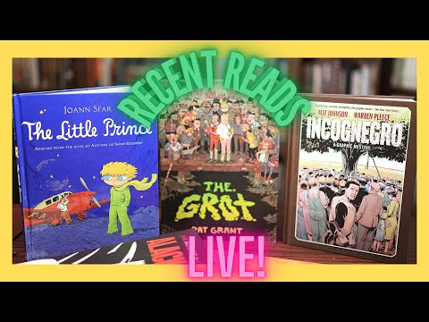 INCOGNEGRO, THE LITTLE PRINCE, THE GROT, and other recent reads I loved! Saturday Livestream!