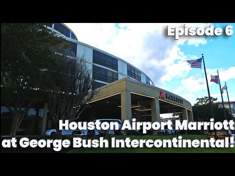4K| Best Plane Spotting Hotel At IAH! Houston Airport Marriott at George Bush Intercontinental!