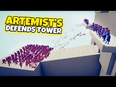 ARTEMIS'S DEFENDS TOWER VS EVERY FACTION | TABS GAMEPLAY