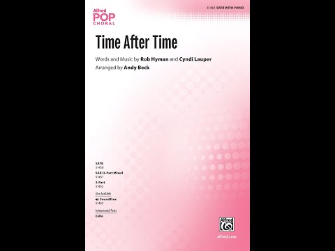 Time After Time (SATB), arr. Andy Beck – Score & Sound