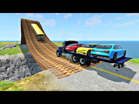 Cars vs Loop Bridge Sa Beamng Nation – BeamNG.Drive