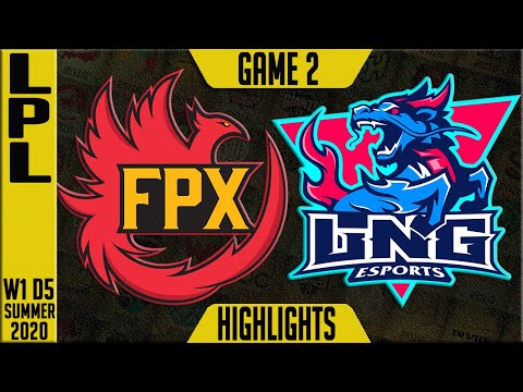 FPX vs LNG Highlights Game 2 | LPL Summer 2020 W1D5 | FunPlus Phoenix vs LNG Esports G2