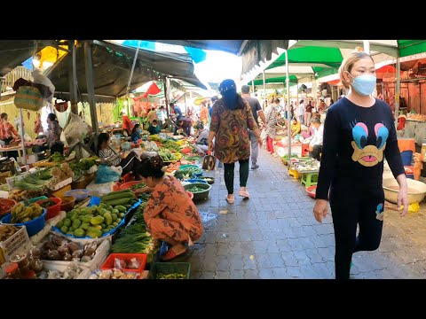 Best Cambodian Market Street Food in Phnom Penh city 2022 | Compilation Walking at Market