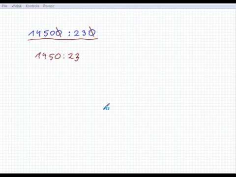 Dokończenie filmu p.t. Dzielenie pisemne przez liczby wielocyfrowe