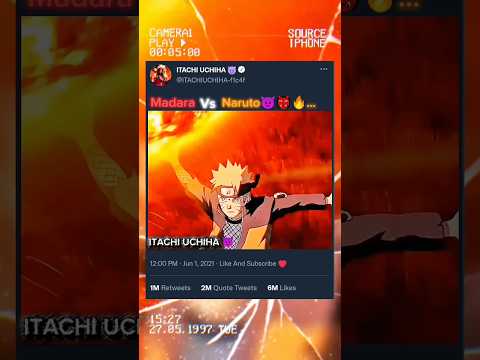 Madara Vs Naruto😈👹⚡🔥 ll Fight || #anime #naruto #madara #narutoshippuden