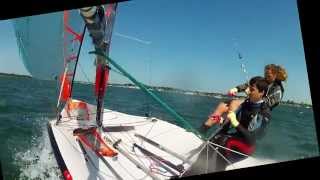 preview picture of video '29er gybe Poole Harbour 2013'