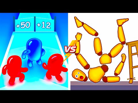 Join Blob Clash 3D vs Kick & Break: Satisfying Mobile Gaming Walkthrough (Android,iOS) T7X