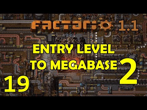 TRAIN GRID DESIGN PART 2 - Factorio 1.1 - Entry Level To Megabase 2! - Let's Play Tutorial! Ep 19