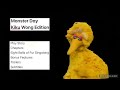 Sesame Street Monster Day 1998 Kiku Wong Edition 2016 DVD Main Menu