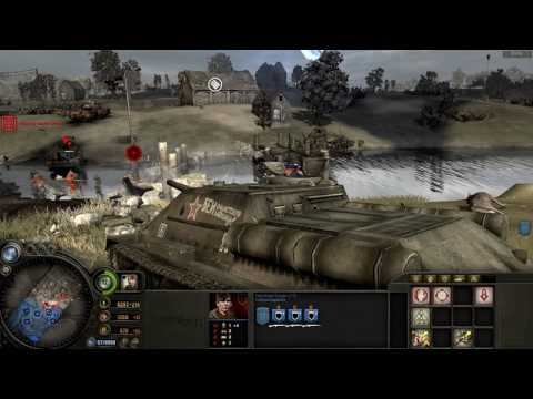 Company of Heroes Eastern front mod SU-100 in action