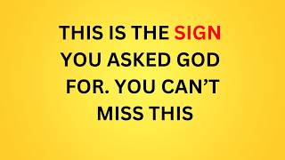 GOD HAS SENT THIS SIGN JUST FOR YOU | God says |