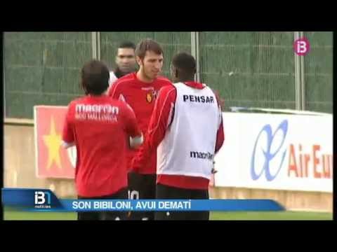 Scepovic perd els nirvis amb Pereira a l'entrenament del Mallorca