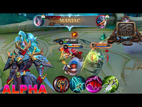 26 KILLS ALPHA MANIAC 💥 ENEMIES COULDN’T MOVE! BUILD TOP 1 GLOBAL ALPHA