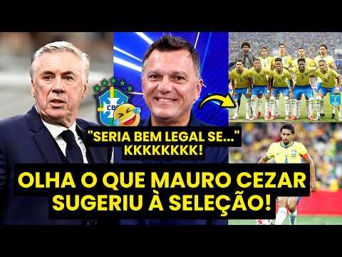 KKKKKKK! MAURO CEZAR: “EU TENHO UMA SUGESTÃO pra MELHORAR a SELEÇÃO BRASILEIRA! SABE QUAL???”