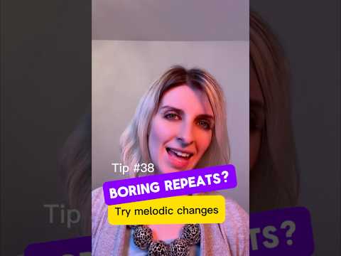 Boring song repeats? Try melodic changes #singing #vocaltips #singer #vocalists #singers #vocalcoach