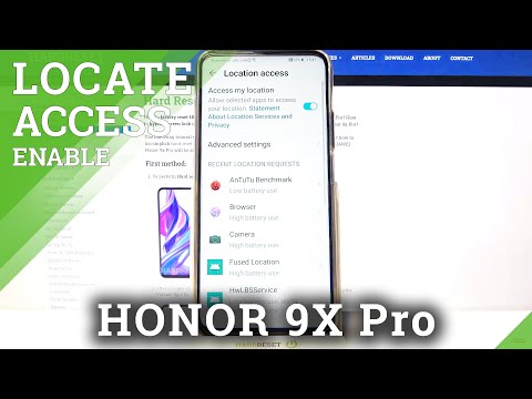 HUAWEI Honor 9x Pro – Activate & Disable Location Mode