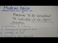 Modern Office Practice Selection Of An Office Location
