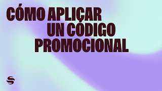 Cómo aplicar un código promocional