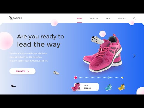 Design a Website Landing Page – Adobe XD  (UI UX)  Design 2022