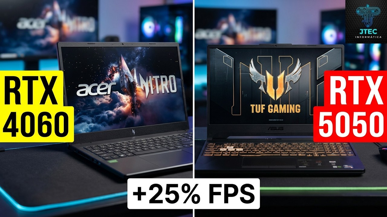 Miniatura da avaliação em vídeo de Notebook Gamer Acer Nitro V15 ANV15-52-52VN Intel Core i5 RTX 4060