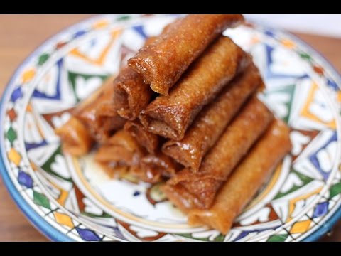 Recette des cigares aux amandes et au miel croustillants