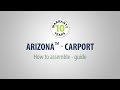 Arizona 5000 breeze carport 495x289 grijs/opaal | video 1