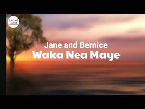 Jane and Bernice - Waka Nea Maye (Lyrics Video)