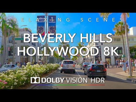 Driving Beverly Hills to Hollywood 8K HDR Dolby Vision