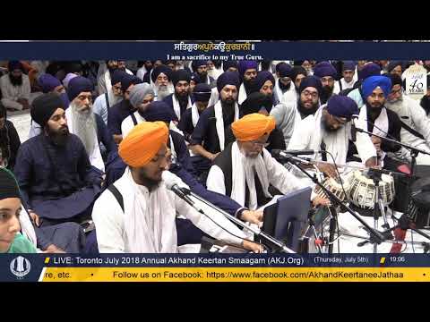 068 Toronto July 2018 - Thursday Evening - Bhai Narinder Singh Jee Banaras