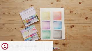 DERWENT PASTEL SHADES PAINT PAN SET - 12  COLORES