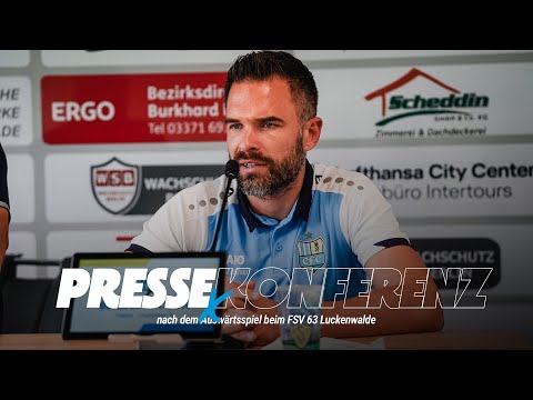 Chemnitzer FC | Pressekonferenz nach dem Auswärtsspiel beim FSV 63 Luckenwalde