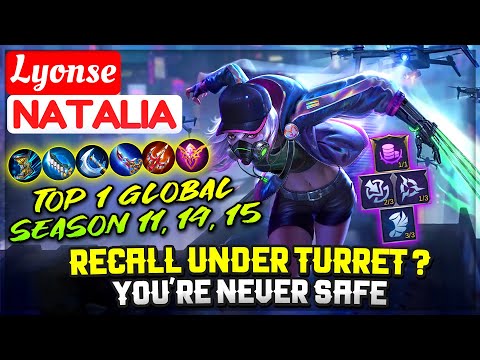 Recall Under Turret? You're Never Safe [ Top 1 Global Natalia S11, S14, S15 ] Lyonse Mobile Legends