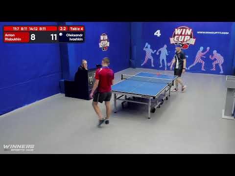 23:00  Рябухин Антон  3-2 Ивашкин Александр  стол 4  ЮГ-5  01.07.22