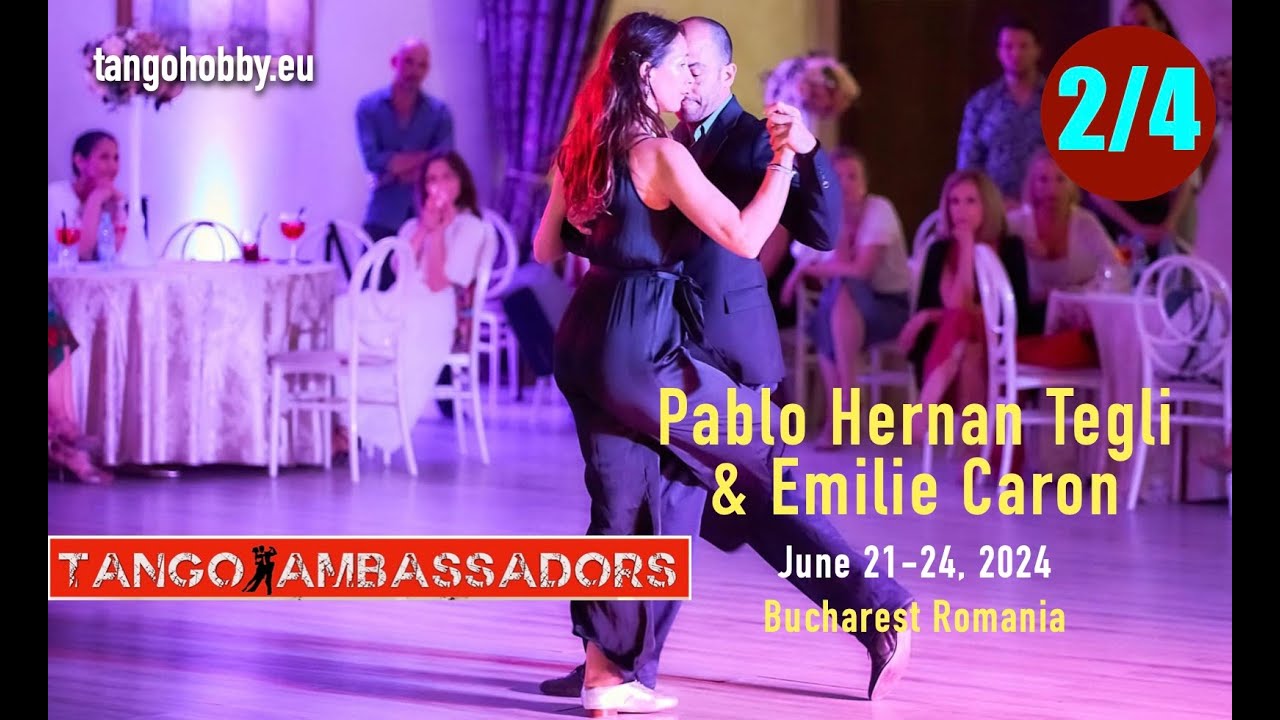 Pablo Hernan Tegli & Emilie Caron (2/4) @ Tango Ambassadors 10, Bucharest, Romania by Tangotangent