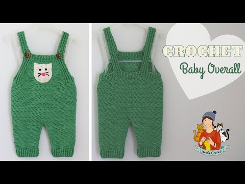 Crochet Baby Overall / Dungarees / Rompers