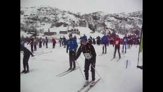 preview picture of video 'Sirdal Skimaraton fellesstart 2012'