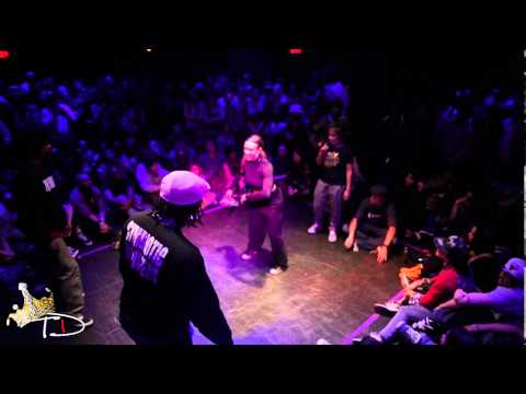 Juste Debout 2013 NYC | Poppin Quarter Finals | Monsta pop & Venom Vs Lady C & Jeni Lou