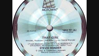 Stevie Wonder * That Girl  1981         HQ