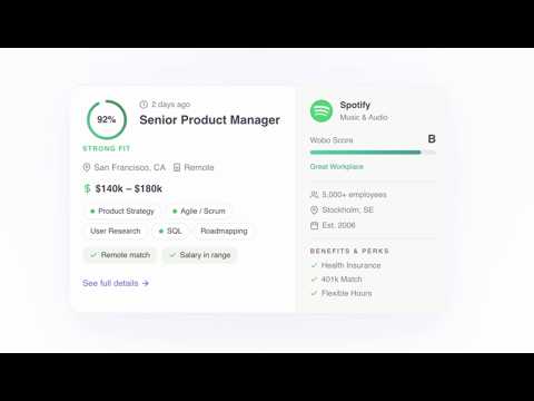 Wobo - AI Job Search 소개 영상