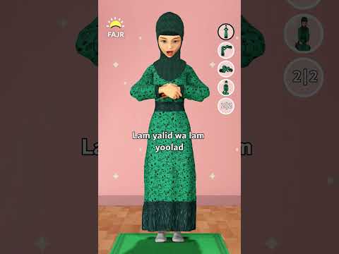 Fajr Prayer for girls - Portrait video
