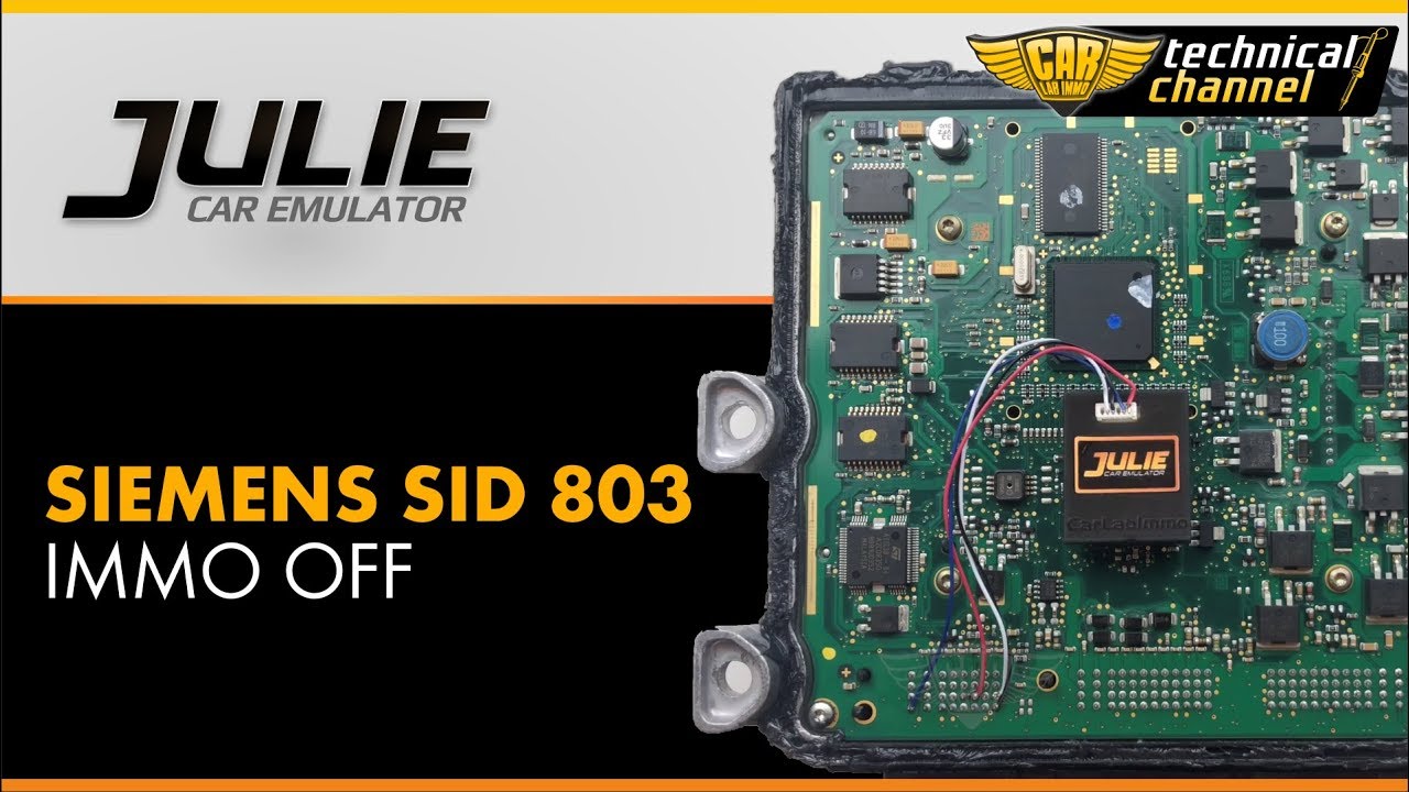 Siemens SID 803 (Citroen Peugeot) IMMO OFF with Julie Emulator™ by CarLabImmo