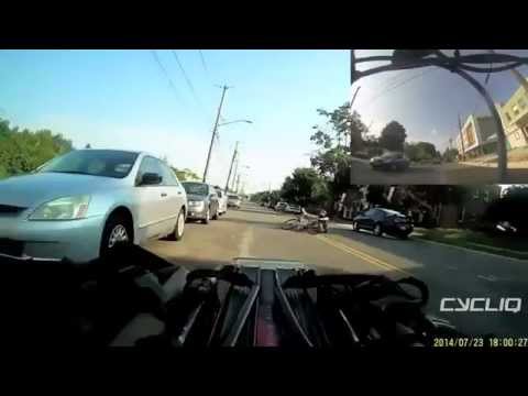 Driver Clips Cyclist