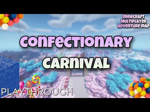 Minecraft Map Review - Confectionary Carnival | Minecraft Adventure Map Playthrough