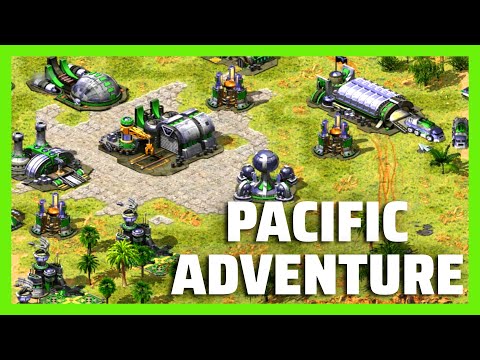 Red Alert 2 | Pacific Adventure | (7 vs 1 + Superweapons)